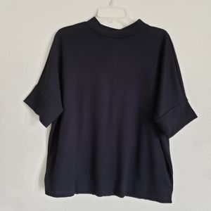 Vintage Banana Republic High Mock Neck Short Sleeves Top